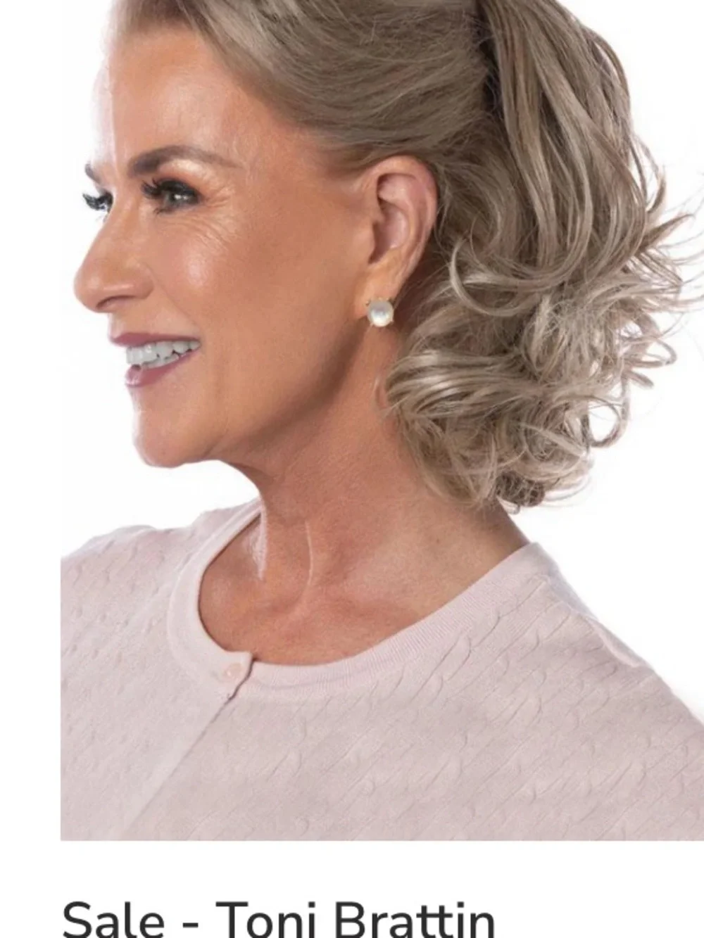 NWT Toni Bratton Light Blonde 601 wonderfully curly hair piece